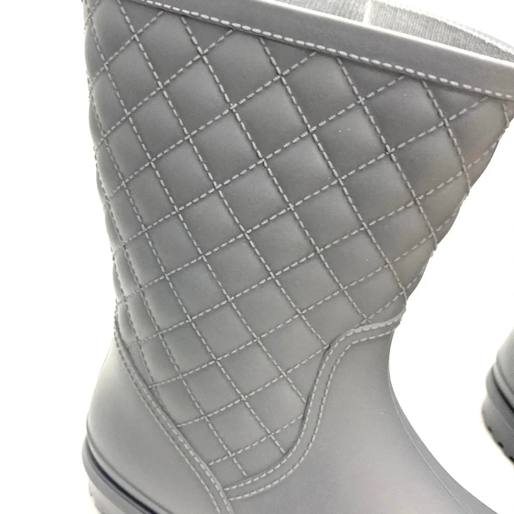 Petrass Women's Grey Waterproof Rain/Gardening Boots